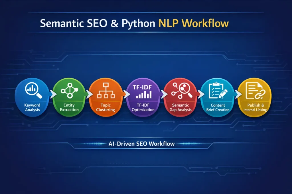 Semantic SEO workflow with Python NLP