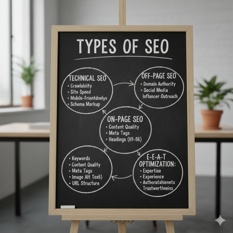 Read more about the article Types of SEO: Every Website Needs, from Technical SEO to E-E-A-T Optimization