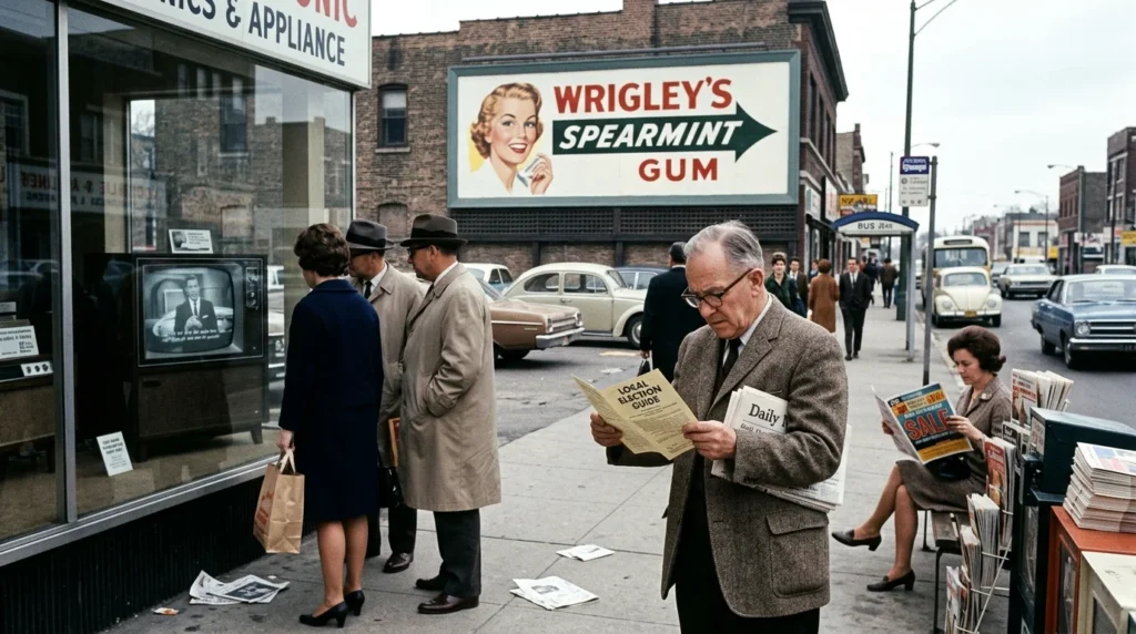 Traditional Marketing brochures are printed or a billboard